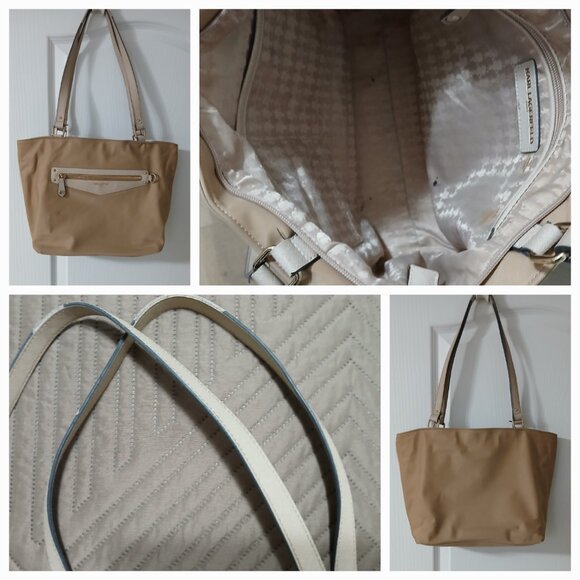 Karl Lagerfeld Purse,16 x 10.5 x 5in. Lots of Life Yet, Canvas, Good Condition - Picture 2 of 9